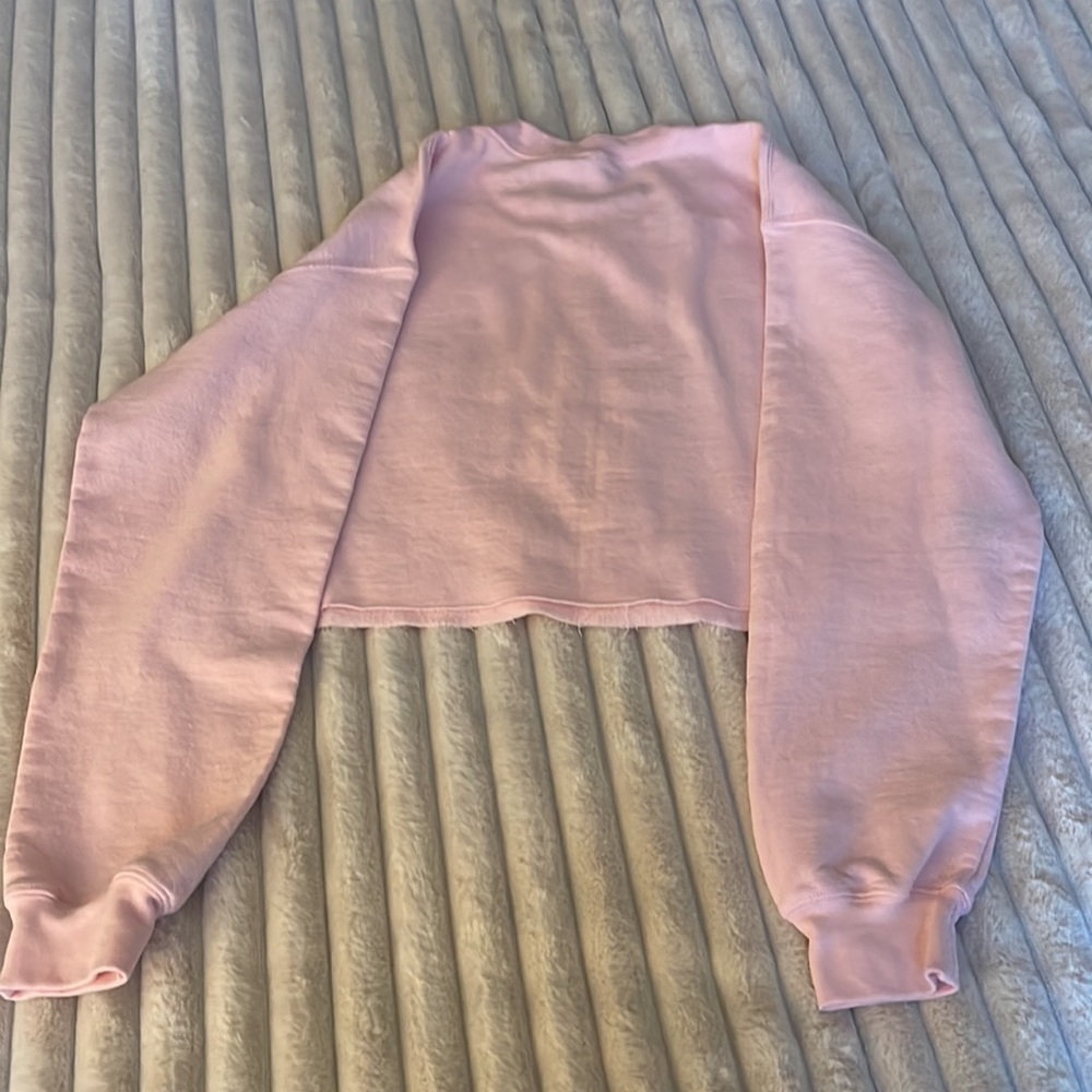 Ariana Grande Pink Cropped Sweatshirt - Picture 4 of 5